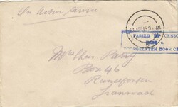 1915 censored 'On Active Service' stampless envelope to ...