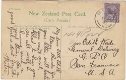 1907 ppc franked 2d adhesive tied "SUVA" c.d.s. '9 SEP 07'; addressed ...