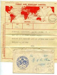 1902 censored envelope franked 1d adhesive tied "LADYSMITH" c.d.s. ...