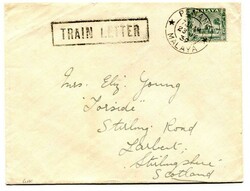 1939 envelope addressed to Scotland. Franked 8c adhesive tied ...