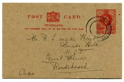 1952 1d stationery postcard commercial usage addressed to South ...