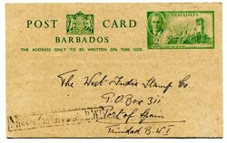 1952 2c stationery postcard with printed message (Colonial ...
