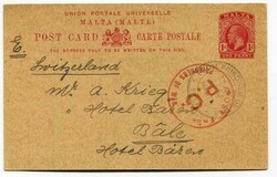 1915 censored 1d stationery card addressed to Switzerland from Karl ...