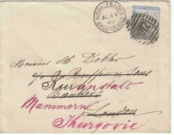 1897 envelope to London re-directed to Holland franked C.G.H. 2½d ...