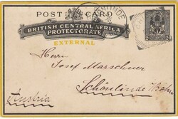1901 2d 'External' stationery card, with message, cancelled "CHIROMO" ...