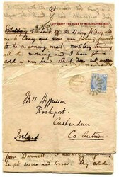 1891 soldiers letter with enclosed letter stationery '2nd Batt The ...