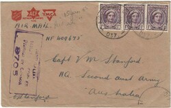 1945 'Australian Comfort Fund' censored envelope to Australia franked ...