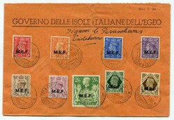 1947 multi franked locally addressed envelope. Franked Great Britain ...