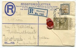 1930 2 1/2p registered stationery envelope 'THOS. DE LA RUE & Co. ...