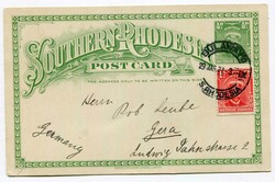 1927 1/2d stationery postcard addressed to Switzerland uprated 1/2d ...