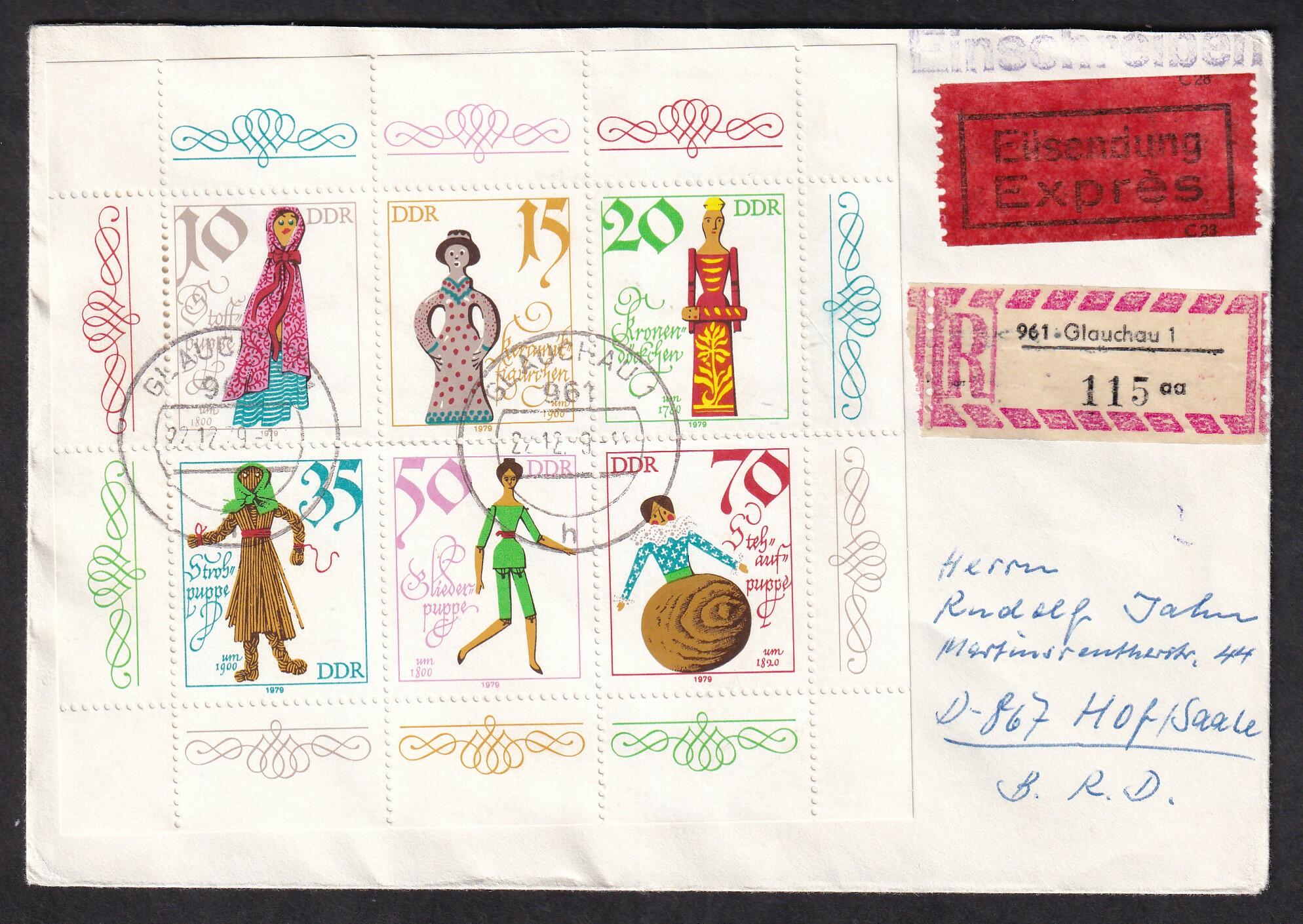 Hist. Puppen, Klbg., mit PF 2474 I „Rahmen oben links gebrochen&amp ...