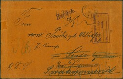 1904, Swakopmund, K1 a. Brief nach Stade und retour, mit viol. ...