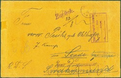 1904, Swakopmund, K1 a. Brief nach Stade und retour, mit viol. ...