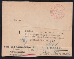 1291: Gebühr bezahlt, Belege 45-48, Notmaßnahmen