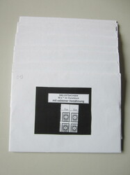 Ziffer, 6 Pf., postfr., 10mal, mit markanter Verzähnung/Teilzähnung ...