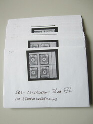 Ziffer, 6 Pf., postfr., 10mal, mit markanter Verzähnung/Teilzähnung ...