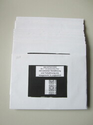 Ziffer, 6 Pf., postfr., 10mal, mit markanter Verzähnung/Teilzähnung ...