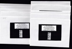 Ziffer, 6 Pf., postfr., 10mal, mit markanter Verzähnung/Teilzähnung ...