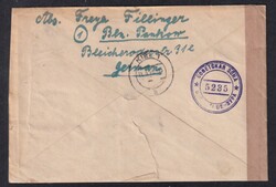 1948, Ziffer, 24 u. 30 Pf., MiF, R-Fernbrief, ab Berlin, 2.3.48, nach ...