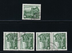 Messe, 35 Pf., gest. mit besserer Wasserzeichenvariante, 5mal, alle ...