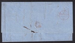Newcastle, 25. Ju. 1867, Auskandbrief n. Stockholm, Tax-Stpl. „60 ...
