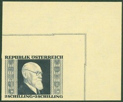 Renner geschn., postfr. kompl., einheitlich aus der linken oberen ...