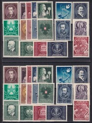 1949, kompl. postfr. Jahrgang, 10mal, Mi. 2.082
