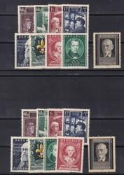 1951, kompl. postfr. Jahrgang, 10mal, Mi. 1.055