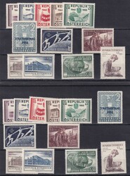 1955, kompl. postfr. Jahrgang, 10mal, Mi. 1.000