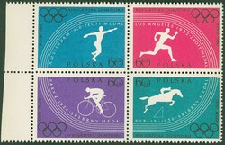 Olympiade, postfr. Zdr., Prägedruck fehlend, mit Vgl.stück, Mi. ...