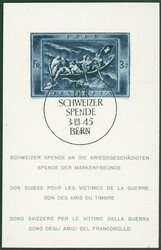 Kriegsgeschädigtenblock, gest., Befund Marchand 02/02, tadellos, Mi. ...