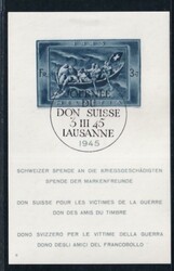 Kriegsgeschädigtenblock, gest., tadellos, Mi. 250