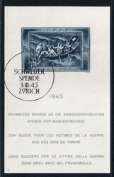 Kriegsgeschädigtenblock, gest., tadellos, Mi. 250