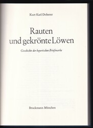 Doberer, Rauten und gekrönte Löwen, sowie Bayern Philatelie, je ...