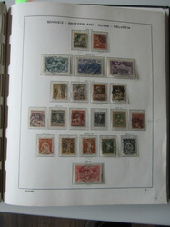 1850/199, überwiegend gest. Sammlung in zwei Vordruckalben, einige ...