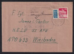 1949, 25.10., frankiert mit Bauten, 20 Pf., EF, Hildesheim, nach ...
