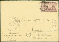 1946, 1.12., Auslandsbrief, ab Cieplice, Polen, nach Frankfurt Main, ...