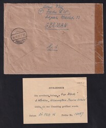 1946, 7.2., US.Zensur Nr. 13087, R-Fernbrief, ab Dresden, nach ...