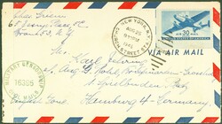 1946, 25. Aug., Britische Zensur B 5 Nr. 16395, in grün, Incoming ...