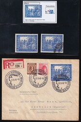 Messe, 75 Pf., postfr. und gest (je gepr. Schlegel), sowie a. R-Brief ...