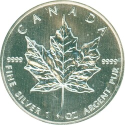 Canada 1989, Maple Leaf, 2 St., je 1 oz Silber, vz/st  Automatically ...