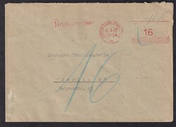 1949, 13.4., Freistempel, Berlin-Charlottenburg, 16 Pf.,nach Berlin ...