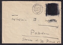 1955, 14.9., Markenschwärzung, Fernbrief, ab Berlin SW11, nach ...