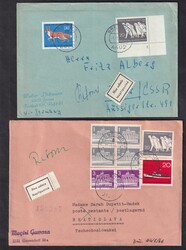1966/68, 2 Briefe, 15.8.66 und 1.1.68, Vertreibung, 20 Pf., und mehr, ...