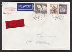 1966, 16.11., Vertreibung, 20 Pf., div. Zufankatur, MiF, ...