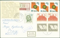 1967, 31.10., Vertreibung, 20 Pf., div. Zufrankatur, MiF, ...