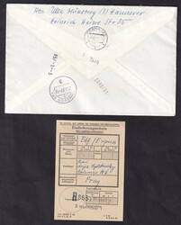 1967, 31.10., Vertreibung, 20 Pf., div. Zufrankatur, MiF, ...