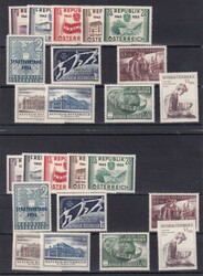 1955, kompl. postfr. Jahrgang, 10mal, Mi. 1.000Automatically ...