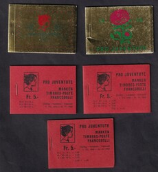 Pro Juventute, 5 versch. postfr. MH, Mi. 555Automatically generated ...
