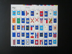 1976, 200 Jahre Unabhängigkeit, 10x der Flaggen-Bogen, postfrisch, ...